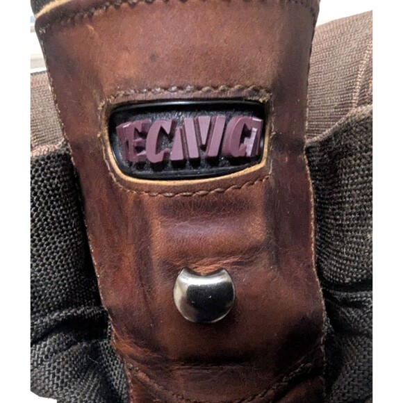 Vintage Tecnica Trekking Tecni-Dry Hiking Boots Men\'s Size 12D Cognac